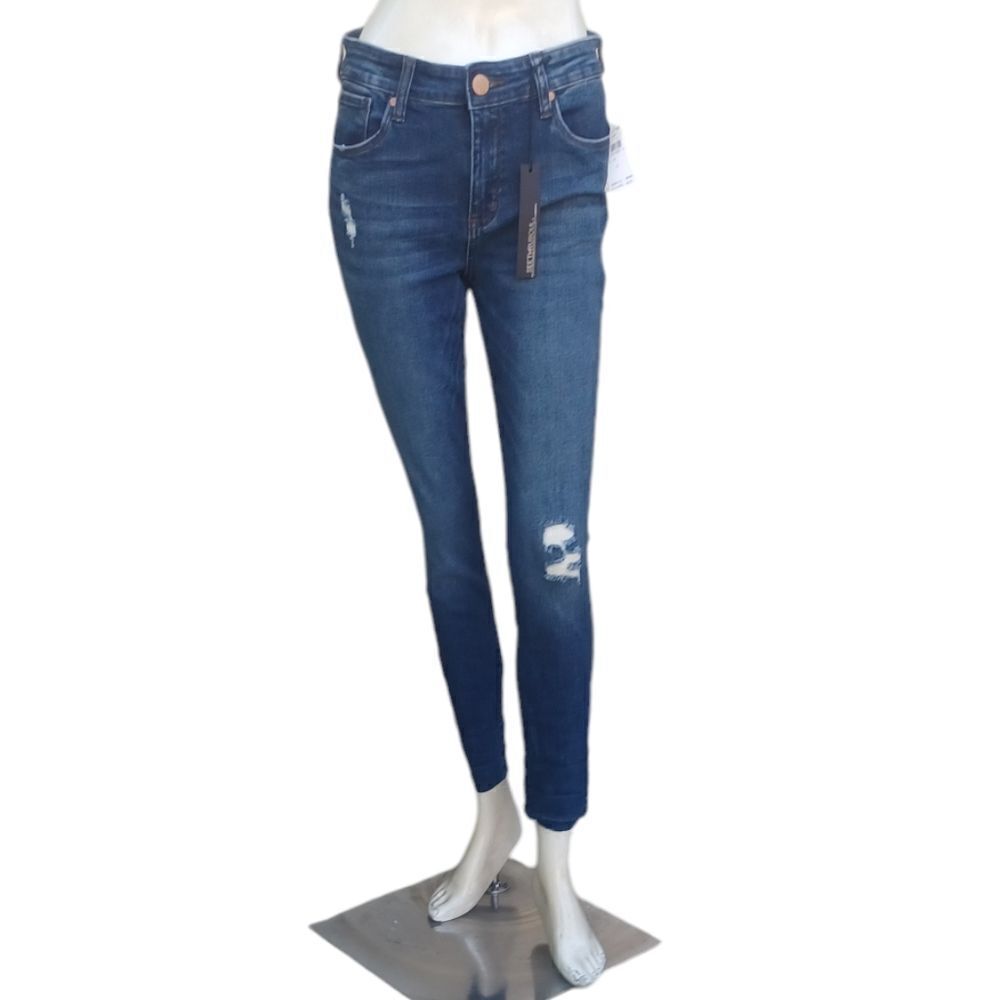 575623....SeeThruSoul Ankle Skinny Jeans Size 27, 9 1/2" Rise